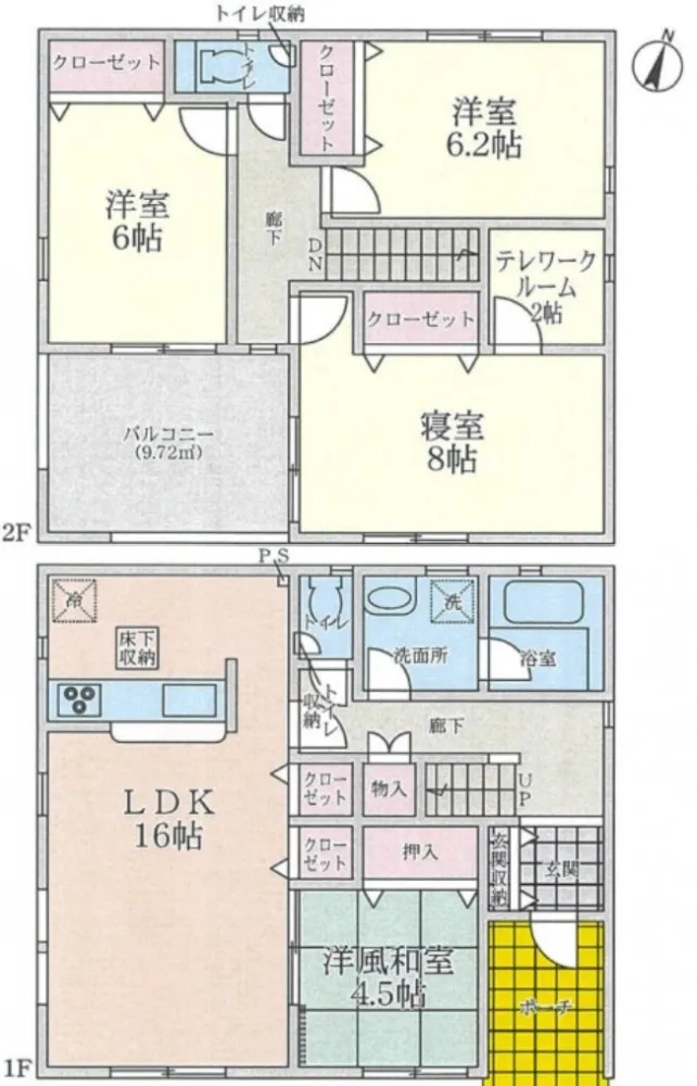 耐震性に優れた総2階の間取り