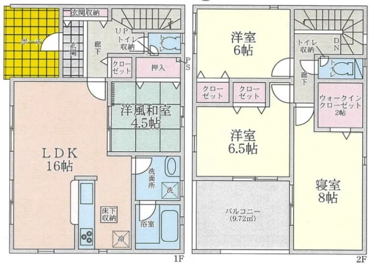 耐震性に優れた総2階の間取り